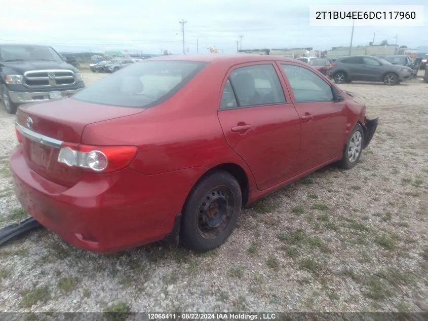 2013 Toyota Corolla S/Le VIN: 2T1BU4EE6DC117960 Lot: 12065411