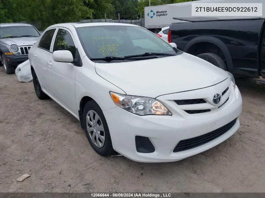 2T1BU4EE9DC922612 2013 Toyota Corolla S/Le