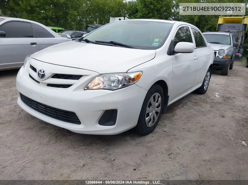 2T1BU4EE9DC922612 2013 Toyota Corolla S/Le