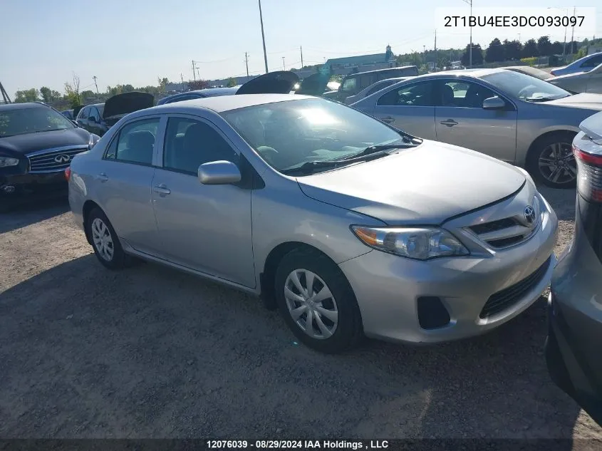 2013 Toyota Corolla S/Le VIN: 2T1BU4EE3DC093097 Lot: 12076039