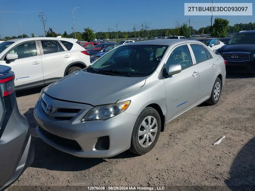 2T1BU4EE3DC093097 2013 Toyota Corolla S/Le