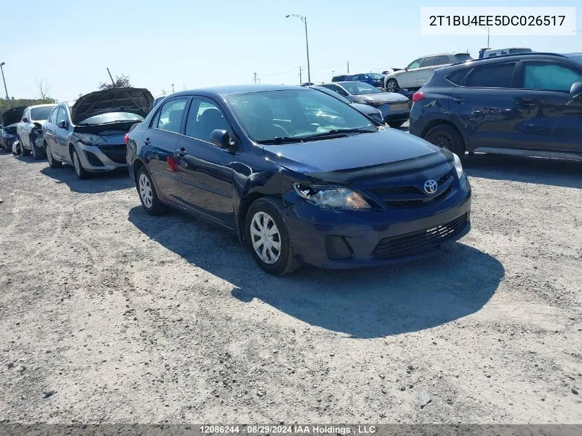 2013 Toyota Corolla VIN: 2T1BU4EE5DC026517 Lot: 12086244