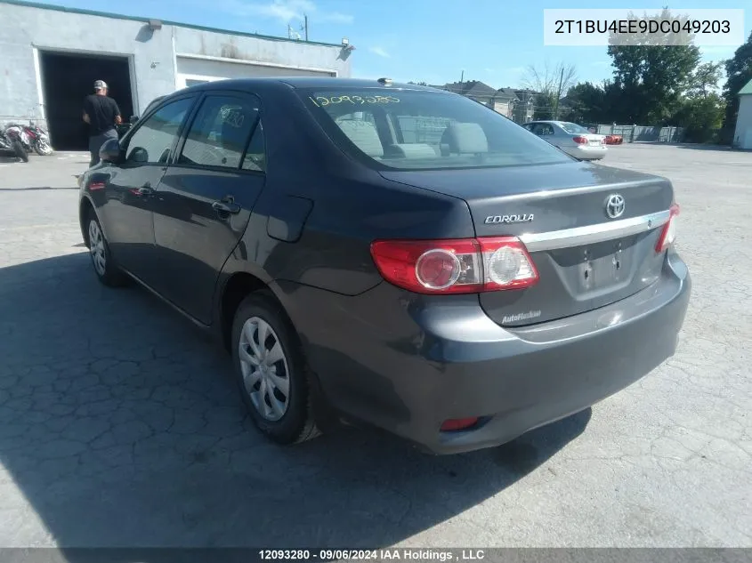 2013 Toyota Corolla S/Le VIN: 2T1BU4EE9DC049203 Lot: 12093280