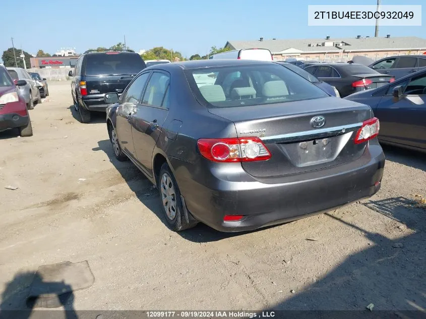 2013 Toyota Corolla VIN: 2T1BU4EE3DC932049 Lot: 12099177