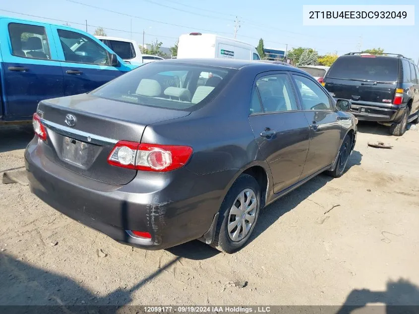 2013 Toyota Corolla VIN: 2T1BU4EE3DC932049 Lot: 12099177