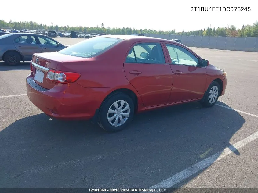 2013 Toyota Corolla S/Le VIN: 2T1BU4EE1DC075245 Lot: 12101069