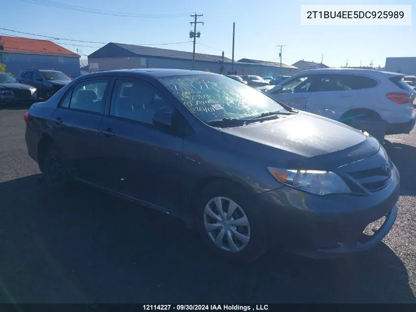 2013 Toyota Corolla S/Le VIN: 2T1BU4EE5DC925989 Lot: 12114227