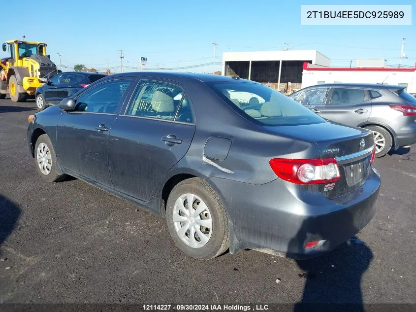 2013 Toyota Corolla S/Le VIN: 2T1BU4EE5DC925989 Lot: 12114227