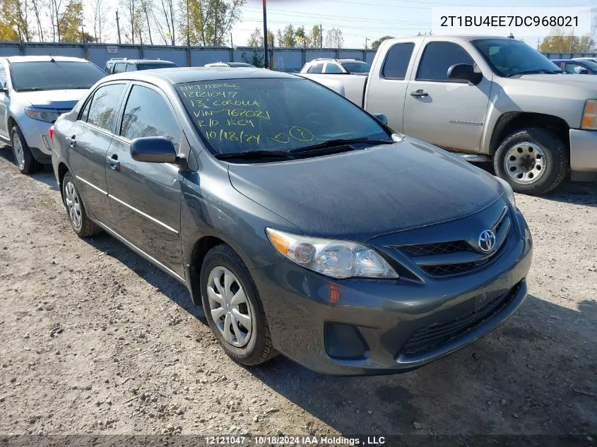 2013 Toyota Corolla Ce VIN: 2T1BU4EE7DC968021 Lot: 12121047