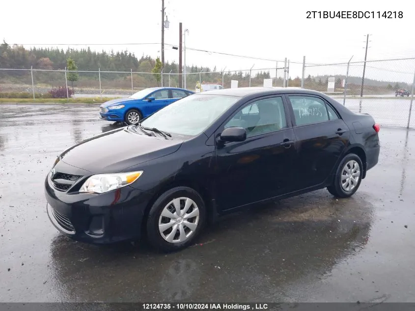 2013 Toyota Corolla S/Le VIN: 2T1BU4EE8DC114218 Lot: 12124735