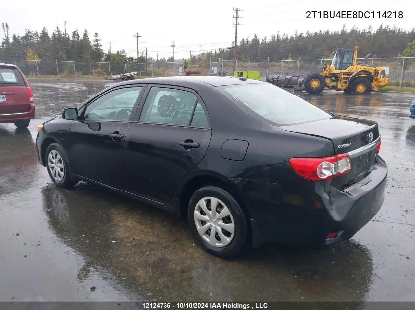 2013 Toyota Corolla S/Le VIN: 2T1BU4EE8DC114218 Lot: 12124735