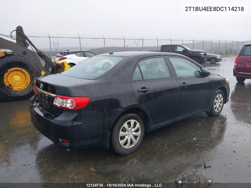 2013 Toyota Corolla S/Le VIN: 2T1BU4EE8DC114218 Lot: 12124735