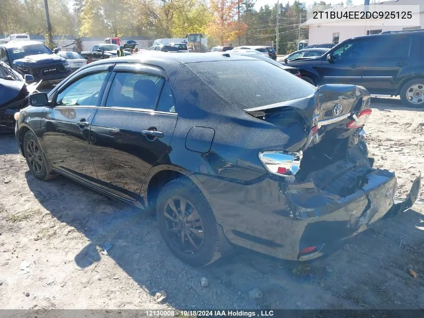 2013 Toyota Corolla Ce VIN: 2T1BU4EE2DC925125 Lot: 12130008