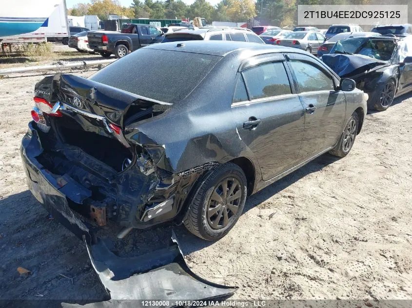 2013 Toyota Corolla Ce VIN: 2T1BU4EE2DC925125 Lot: 12130008