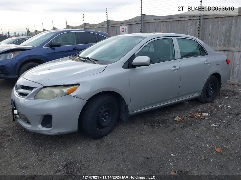 2013 Toyota Corolla S/Le VIN: 2T1BU4EE0DC093610 Lot: 12147621