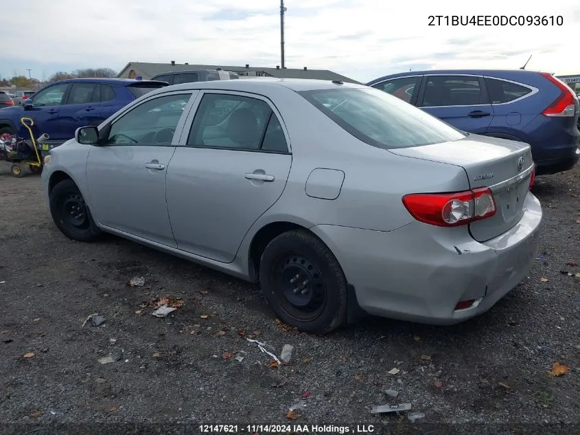 2013 Toyota Corolla S/Le VIN: 2T1BU4EE0DC093610 Lot: 12147621