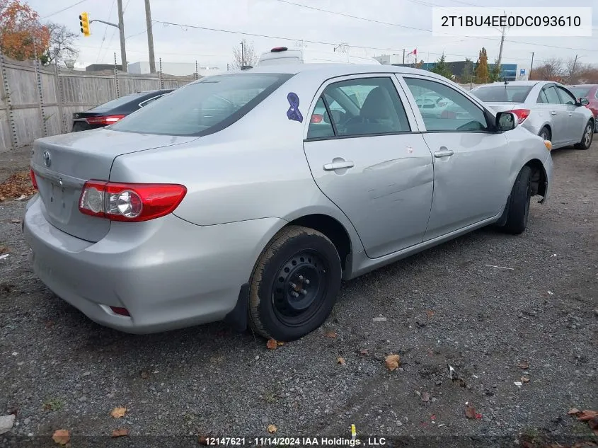 2013 Toyota Corolla S/Le VIN: 2T1BU4EE0DC093610 Lot: 12147621