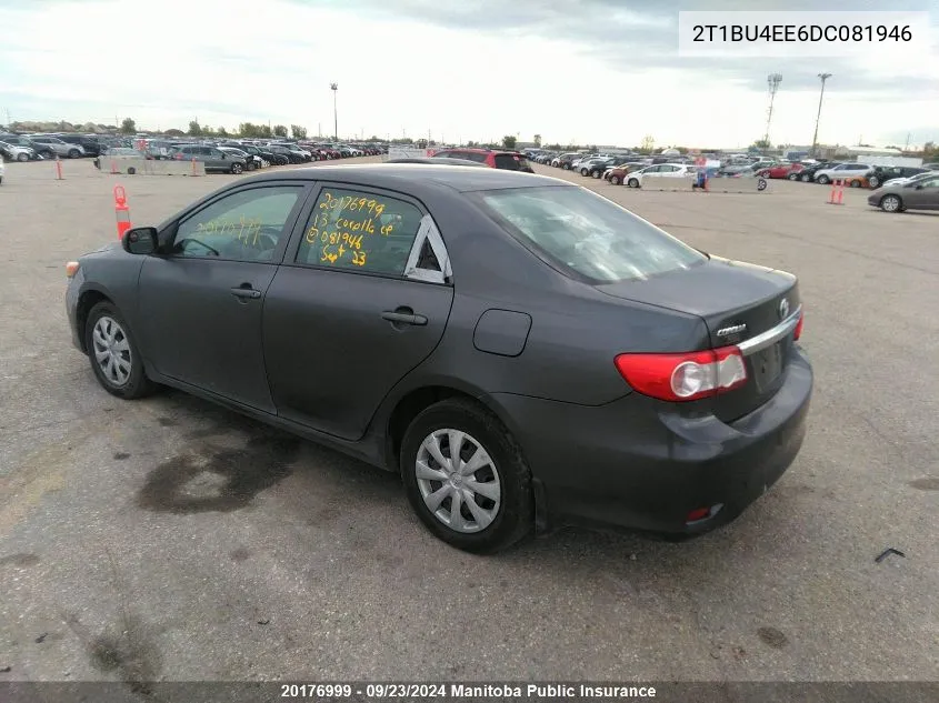 2T1BU4EE6DC081946 2013 Toyota Corolla Ce