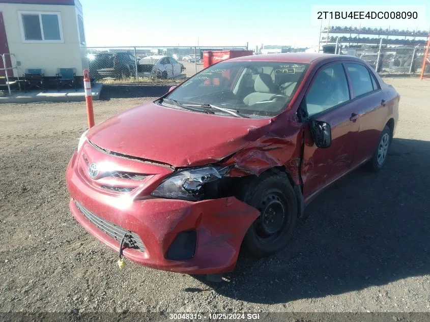 2013 Toyota Corolla S/Le VIN: 2T1BU4EE4DC008090 Lot: 30048315