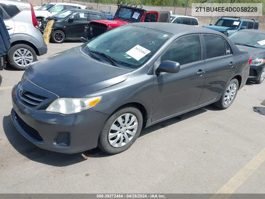 2T1BU4EE4DC058228 2013 Toyota Corolla Le