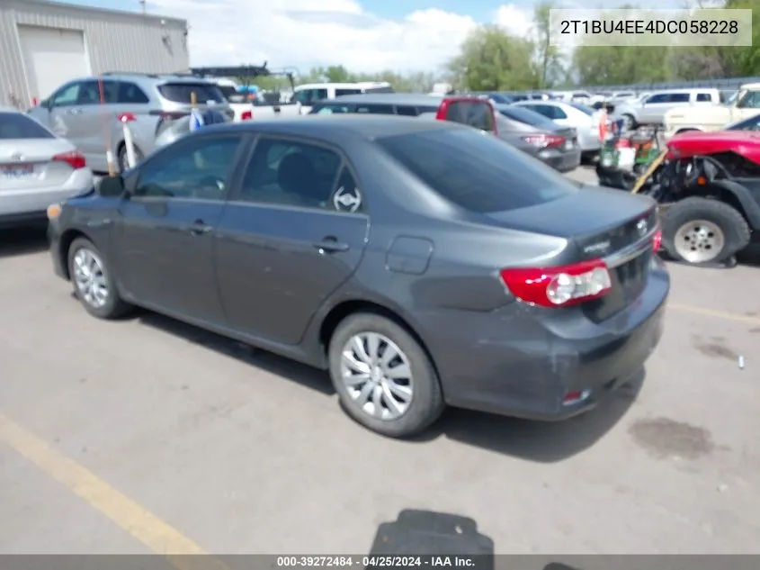 2T1BU4EE4DC058228 2013 Toyota Corolla Le