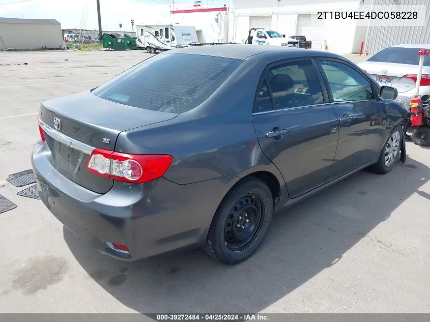 2T1BU4EE4DC058228 2013 Toyota Corolla Le