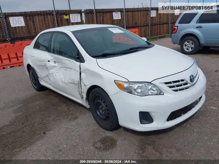 5YFBU4EE7DP081664 2013 Toyota Corolla Le