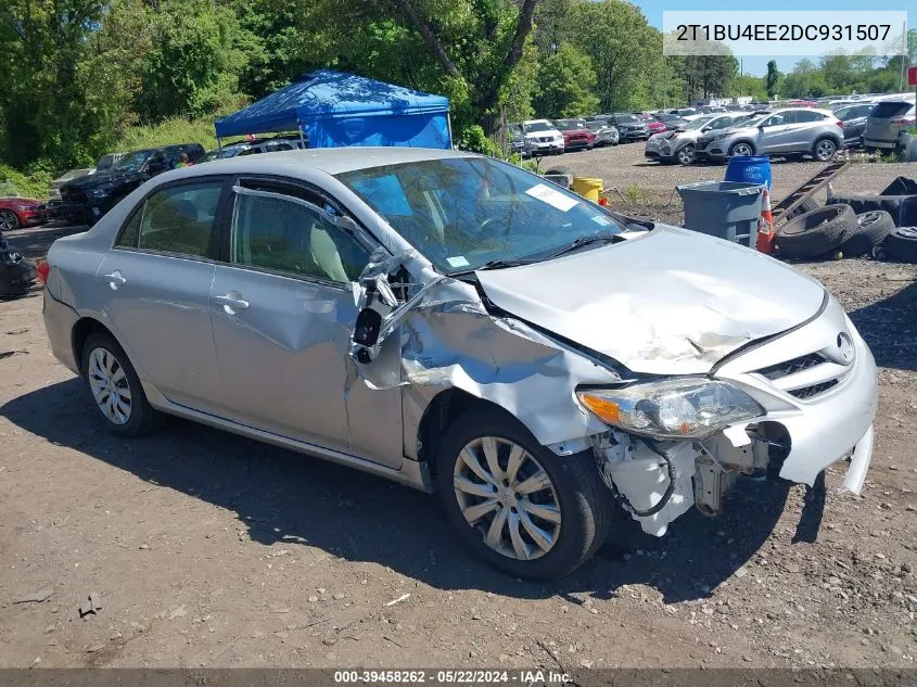 2013 Toyota Corolla Le VIN: 2T1BU4EE2DC931507 Lot: 39458262