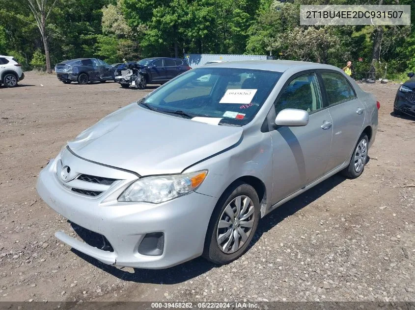 2013 Toyota Corolla Le VIN: 2T1BU4EE2DC931507 Lot: 39458262