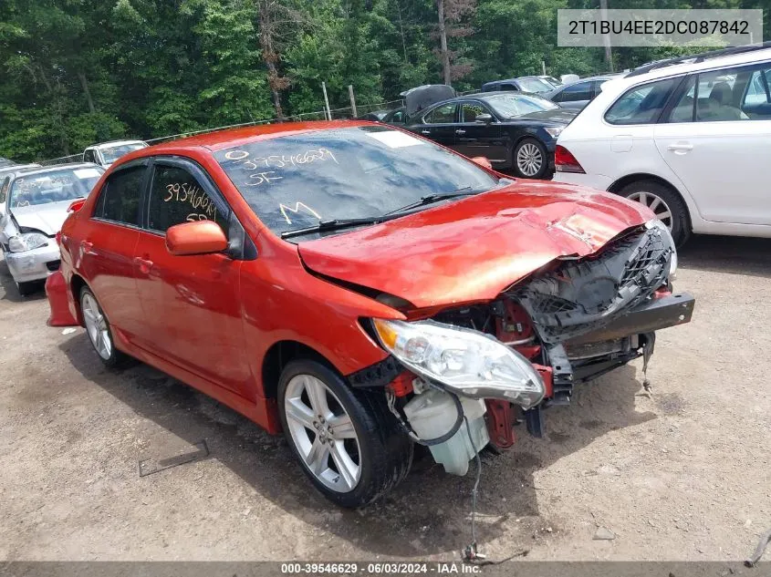 2013 Toyota Corolla S Special Edition VIN: 2T1BU4EE2DC087842 Lot: 39546629