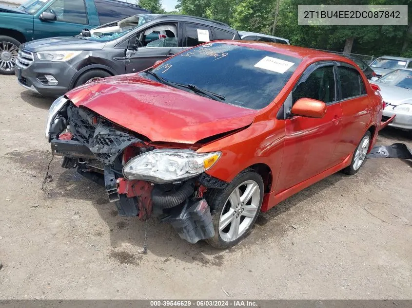 2013 Toyota Corolla S Special Edition VIN: 2T1BU4EE2DC087842 Lot: 39546629