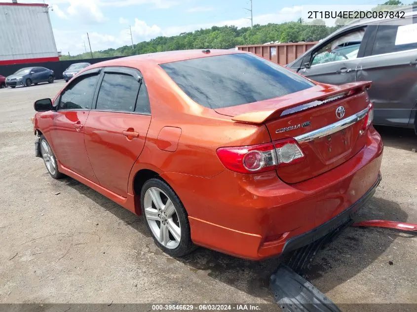 2013 Toyota Corolla S Special Edition VIN: 2T1BU4EE2DC087842 Lot: 39546629