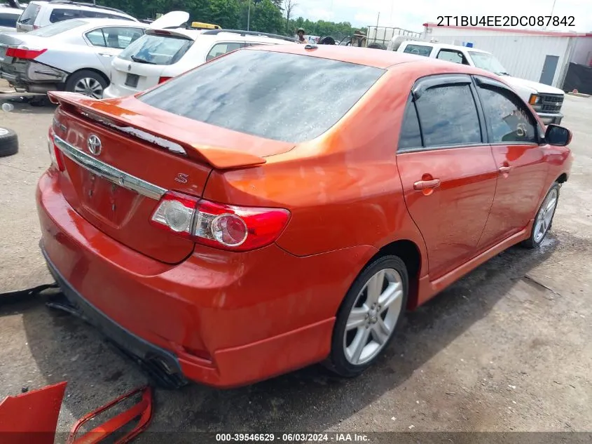 2013 Toyota Corolla S Special Edition VIN: 2T1BU4EE2DC087842 Lot: 39546629