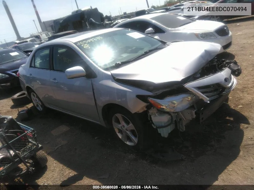 2013 Toyota Corolla Le VIN: 2T1BU4EE8DC070494 Lot: 39560020