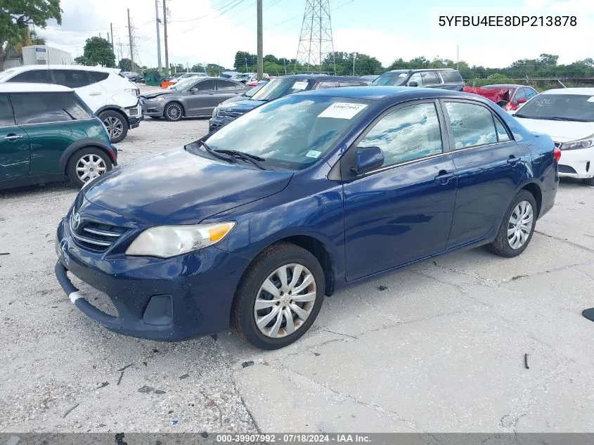 2013 Toyota Corolla Le VIN: 5YFBU4EE8DP213878 Lot: 39907992