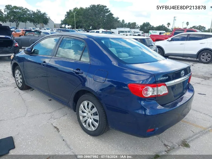 2013 Toyota Corolla Le VIN: 5YFBU4EE8DP213878 Lot: 39907992