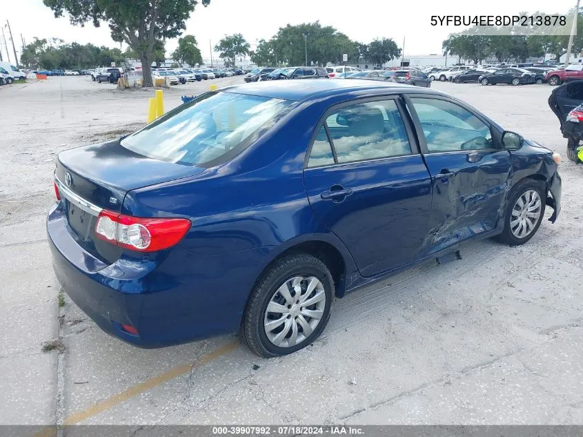 2013 Toyota Corolla Le VIN: 5YFBU4EE8DP213878 Lot: 39907992