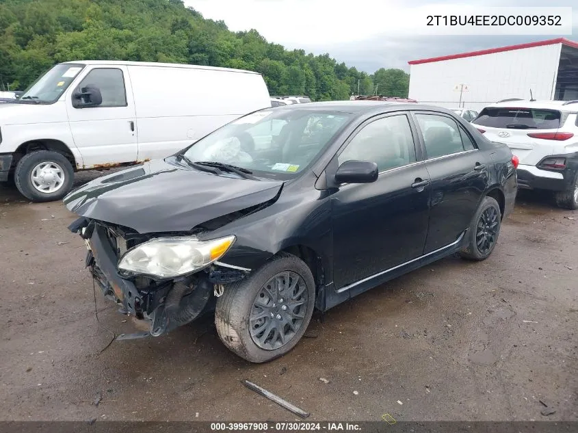 2013 Toyota Corolla Le VIN: 2T1BU4EE2DC009352 Lot: 39967908