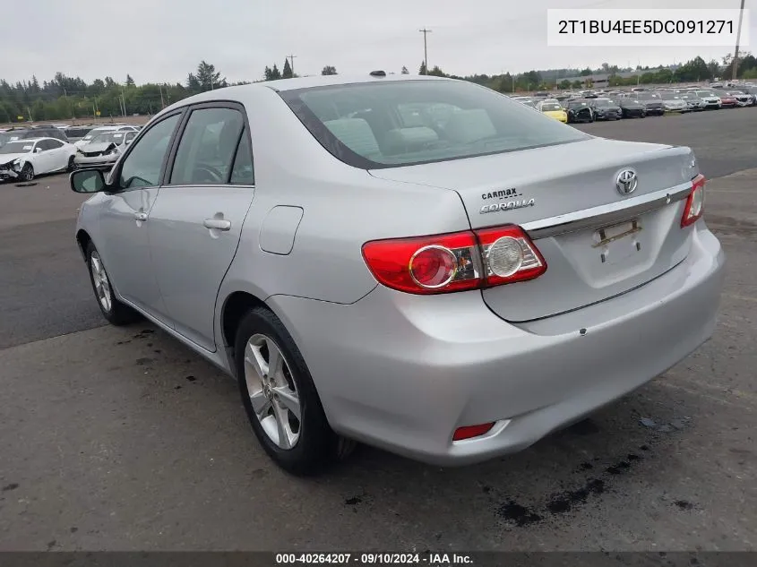 2013 Toyota Corolla Le VIN: 2T1BU4EE5DC091271 Lot: 40264207