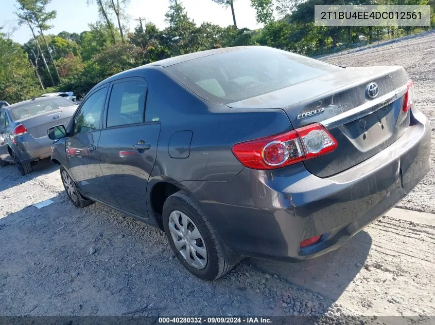 2013 Toyota Corolla S/Le VIN: 2T1BU4EE4DC012561 Lot: 40280332