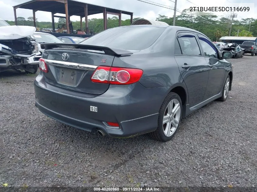 2013 Toyota Corolla S/S Special Edition VIN: 2T1BU4EE5DC116699 Lot: 40280960