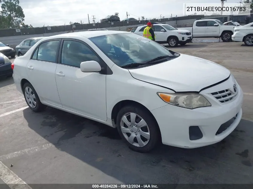 2013 Toyota Corolla Le VIN: 2T1BU4EE9DC016783 Lot: 40284226