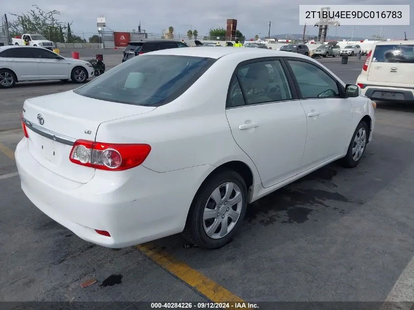 2013 Toyota Corolla Le VIN: 2T1BU4EE9DC016783 Lot: 40284226