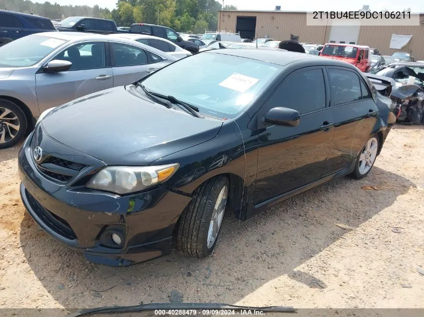 2013 Toyota Corolla S VIN: 2T1BU4EE9DC106211 Lot: 40288479