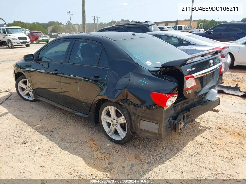 2013 Toyota Corolla S VIN: 2T1BU4EE9DC106211 Lot: 40288479