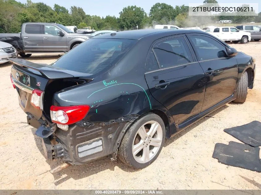 2013 Toyota Corolla S VIN: 2T1BU4EE9DC106211 Lot: 40288479