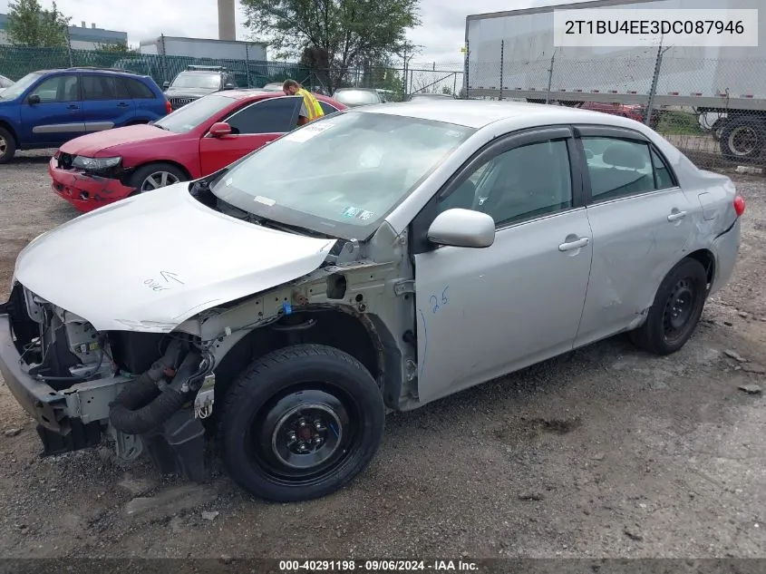 2013 Toyota Corolla Le VIN: 2T1BU4EE3DC087946 Lot: 40291198