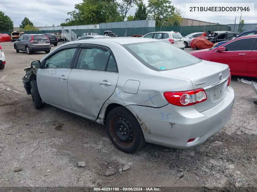 2013 Toyota Corolla Le VIN: 2T1BU4EE3DC087946 Lot: 40291198