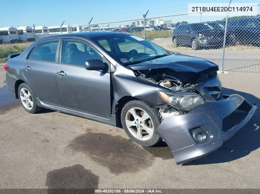 2013 Toyota Corolla S VIN: 2T1BU4EE2DC114974 Lot: 40292159