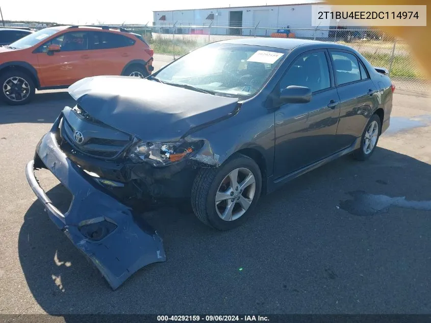 2013 Toyota Corolla S VIN: 2T1BU4EE2DC114974 Lot: 40292159